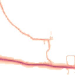 Daytime road noise heatmap for WR11 7XB