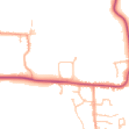 Daytime road noise heatmap for WR11 7XD