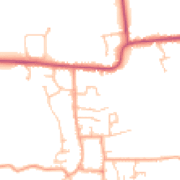 Daytime road noise heatmap for WR11 7XE