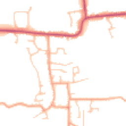 Daytime road noise heatmap for WR11 7XF