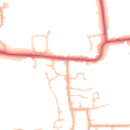 Daytime road noise heatmap for WR11 7XJ