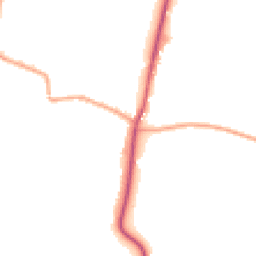 Daytime road noise heatmap for WR11 7XN