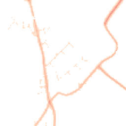 Daytime road noise heatmap for WR11 7XS