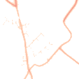 Daytime road noise heatmap for WR11 7XT