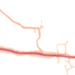 Daytime road noise heatmap for WR11 7YE