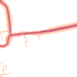 Daytime road noise heatmap for WR11 7YL