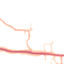 Daytime road noise heatmap for WR11 7YQ