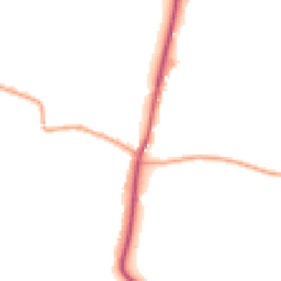 Daytime road noise heatmap for WR11 7ZE