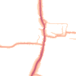 Daytime road noise heatmap for WR11 8FZ