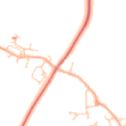 Daytime road noise heatmap for WR11 8HB
