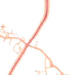 Daytime road noise heatmap for WR11 8HW
