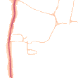 Daytime road noise heatmap for WR11 8LN