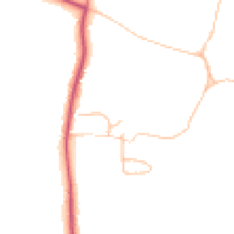 Daytime road noise heatmap for WR11 8LR