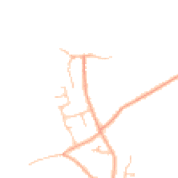 Daytime road noise heatmap for WR11 8QD