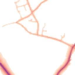 Daytime road noise heatmap for WR11 8RF