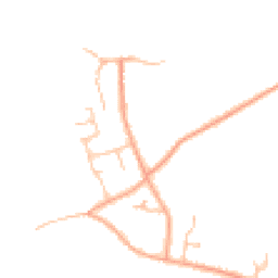 Daytime road noise heatmap for WR11 8RH