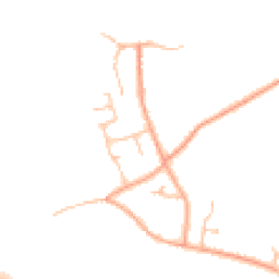 Daytime road noise heatmap for WR11 8RJ