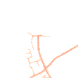 Daytime road noise heatmap for WR11 8RX