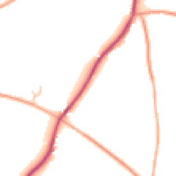 Daytime road noise heatmap for WR11 8SA