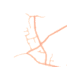 Daytime road noise heatmap for WR11 8SF