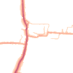 Daytime road noise heatmap for WR11 8TW