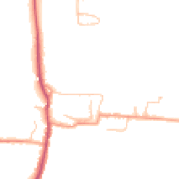 Daytime road noise heatmap for WR11 8UA