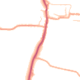 Daytime road noise heatmap for WR11 8UE