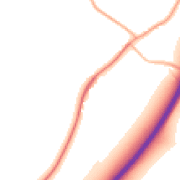 Daytime road noise heatmap for WR11 8US