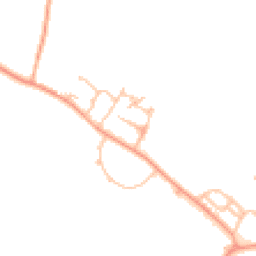 Daytime road noise heatmap for WR11 8XB