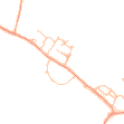 Daytime road noise heatmap for WR11 8XD