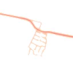 Daytime road noise heatmap for WR11 8YA