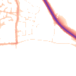 Daytime road noise heatmap for WR12 7AG