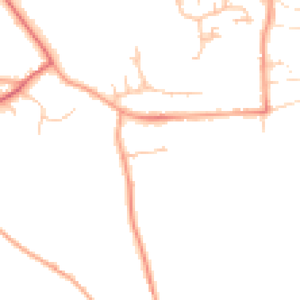 Daytime road noise heatmap for WR12 7AH