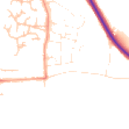 Daytime road noise heatmap for WR12 7AT