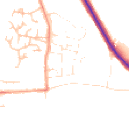 Daytime road noise heatmap for WR12 7AZ