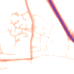 Daytime road noise heatmap for WR12 7BA
