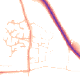 Daytime road noise heatmap for WR12 7BD