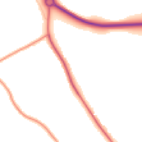 Daytime road noise heatmap for WR12 7DG