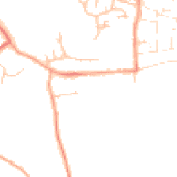 Daytime road noise heatmap for WR12 7DJ