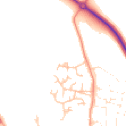 Daytime road noise heatmap for WR12 7ES