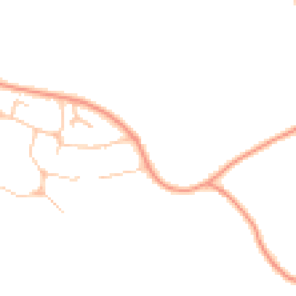 Daytime road noise heatmap for WR12 7HD