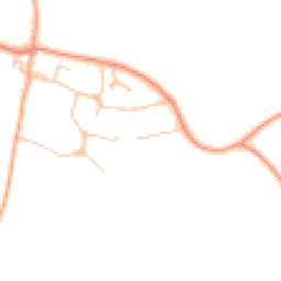 Daytime road noise heatmap for WR12 7HE