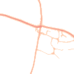 Daytime road noise heatmap for WR12 7HH