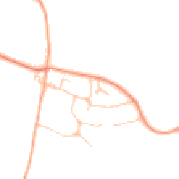 Daytime road noise heatmap for WR12 7HW