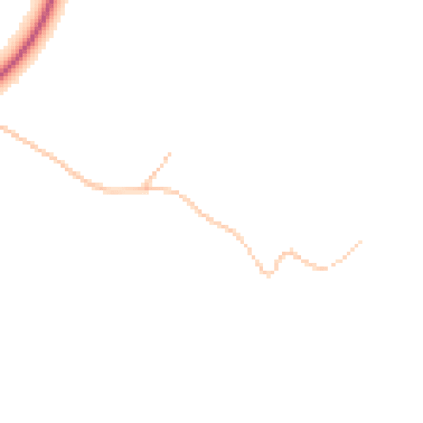 Daytime road noise heatmap for WR12 7LY