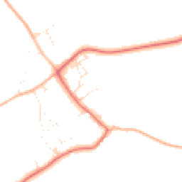 Daytime road noise heatmap for WR12 7PN