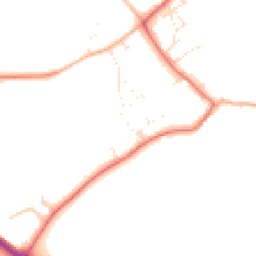 Daytime road noise heatmap for WR12 7QB
