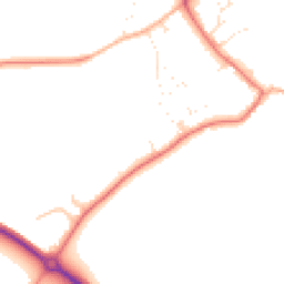 Daytime road noise heatmap for WR12 7QN
