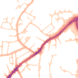 Daytime road noise heatmap for WR14 1AP