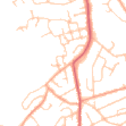 Daytime road noise heatmap for WR14 1AQ
